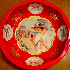 Coca Cola Vintage Red Party Tray